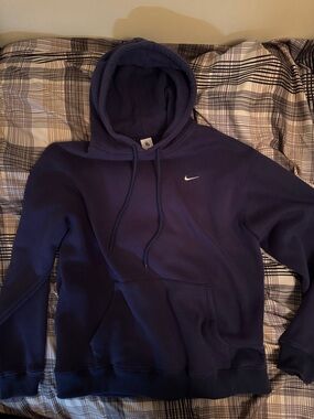 Nike Swoosh Dark Blue Pullover Hoodie